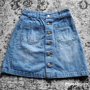 COLZA denim mini skirt